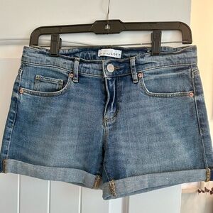 Loft Mid-Rise Denim Roll Jean Shorts